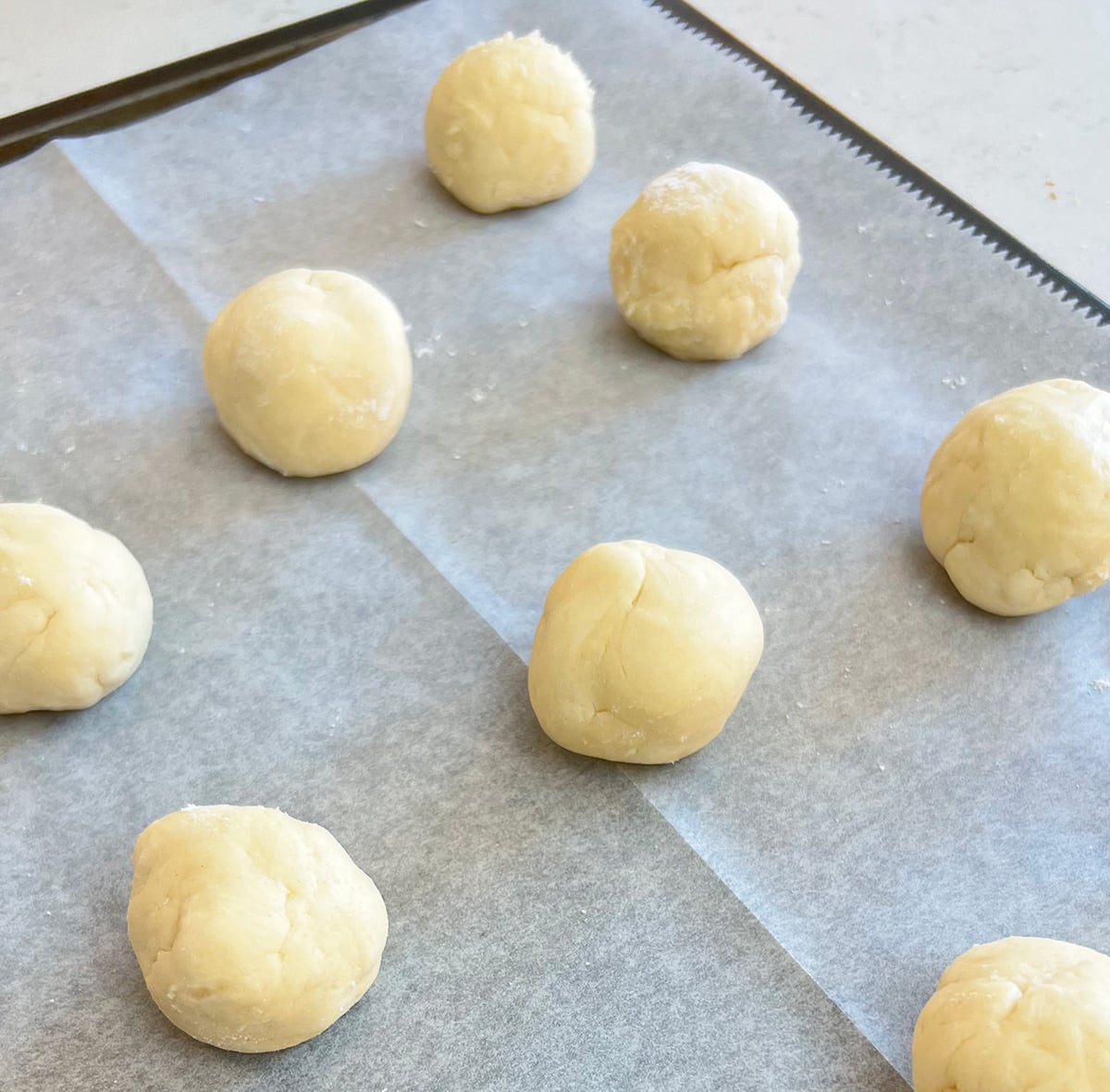 Rolling Dough for Cream Cheese Cookies
