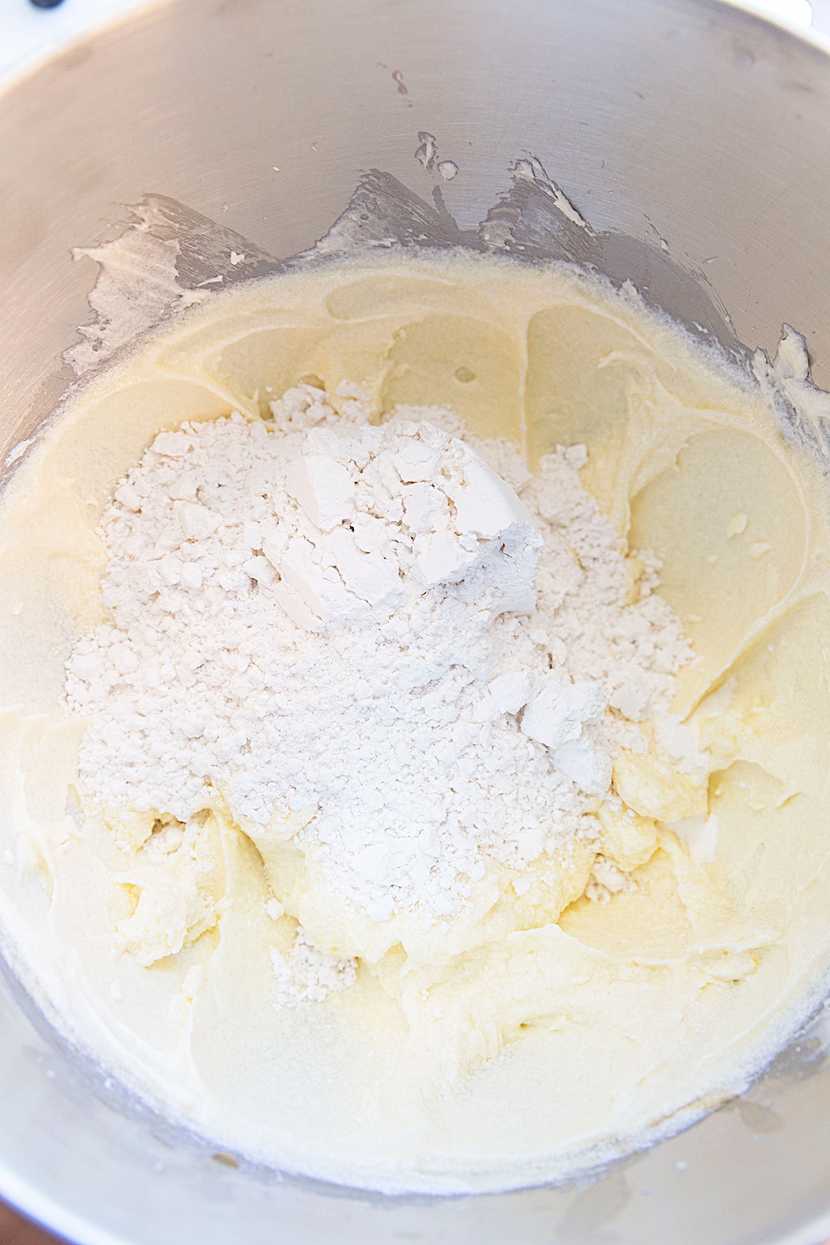 Making Cream Cheese Cookies Batter