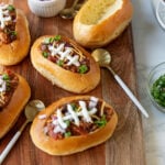 Game Day Chili Bread Bowls