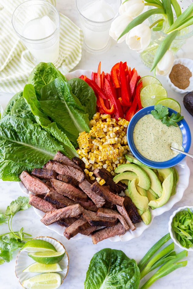 Grilled Steak Lettuce Wraps