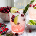 Christmas Ranch Water with Cranberries