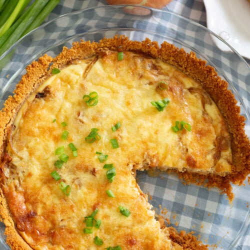 Vidalia Onion Pie with Caramelized Onions