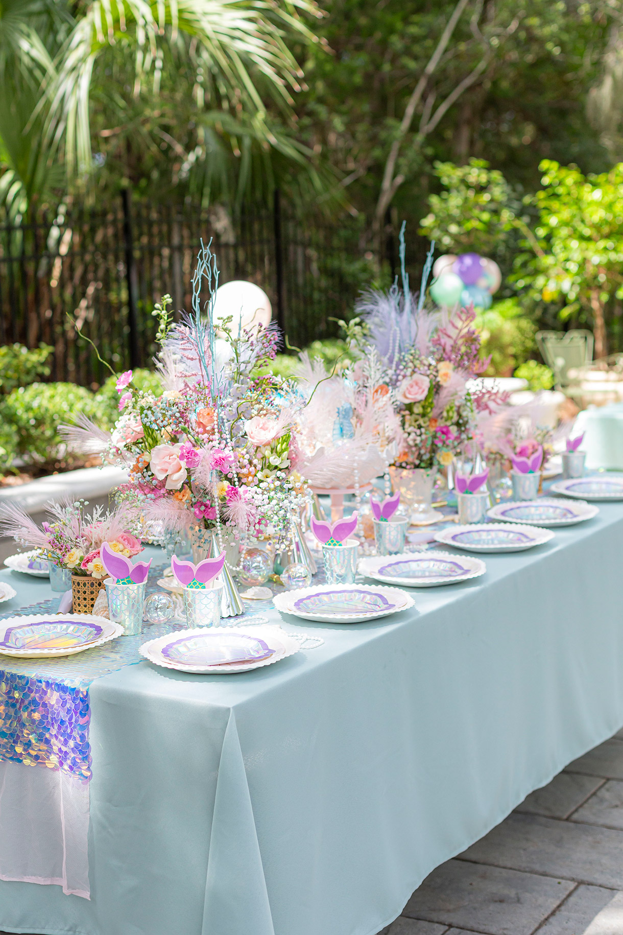 mermaid party table