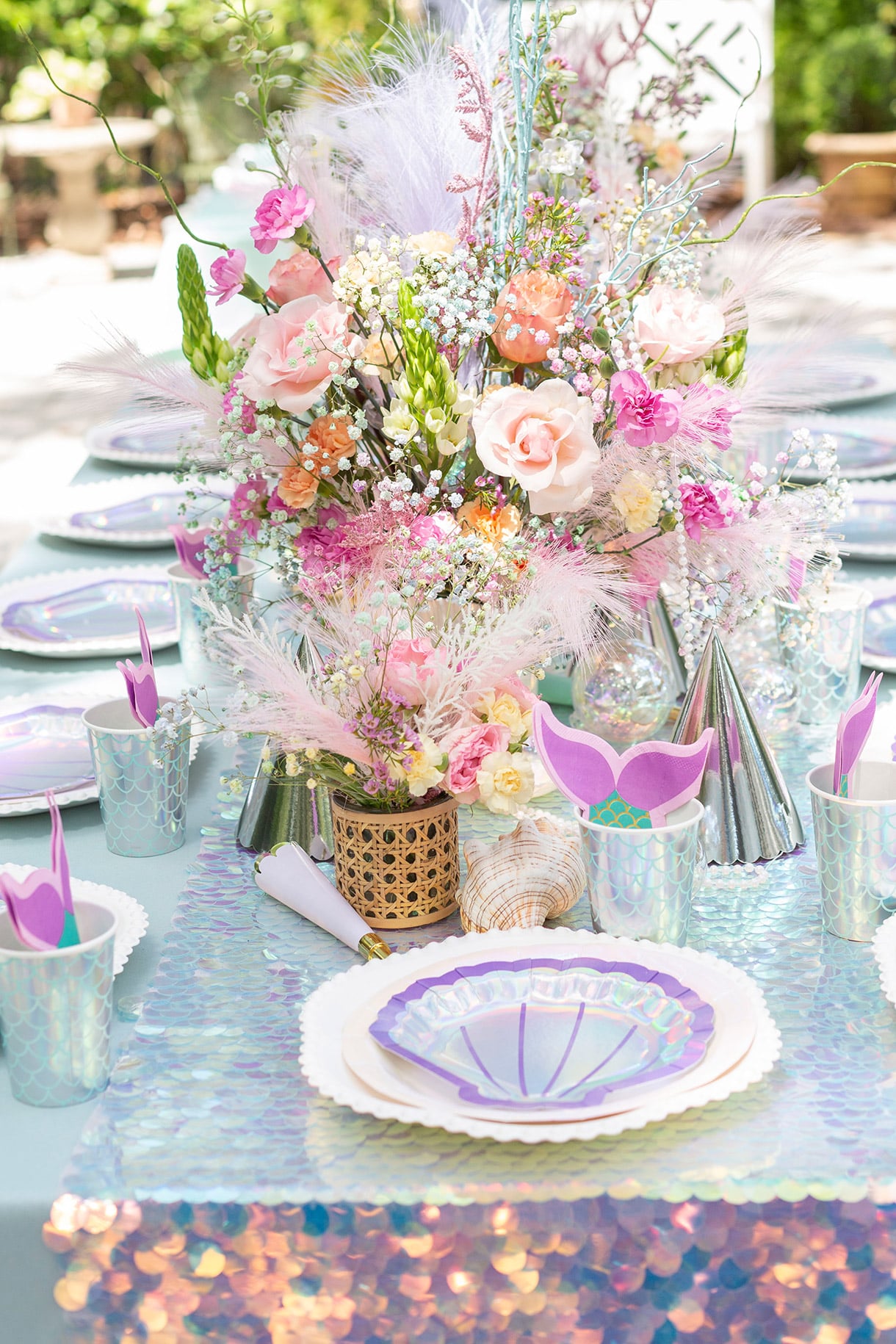 mermaid party table