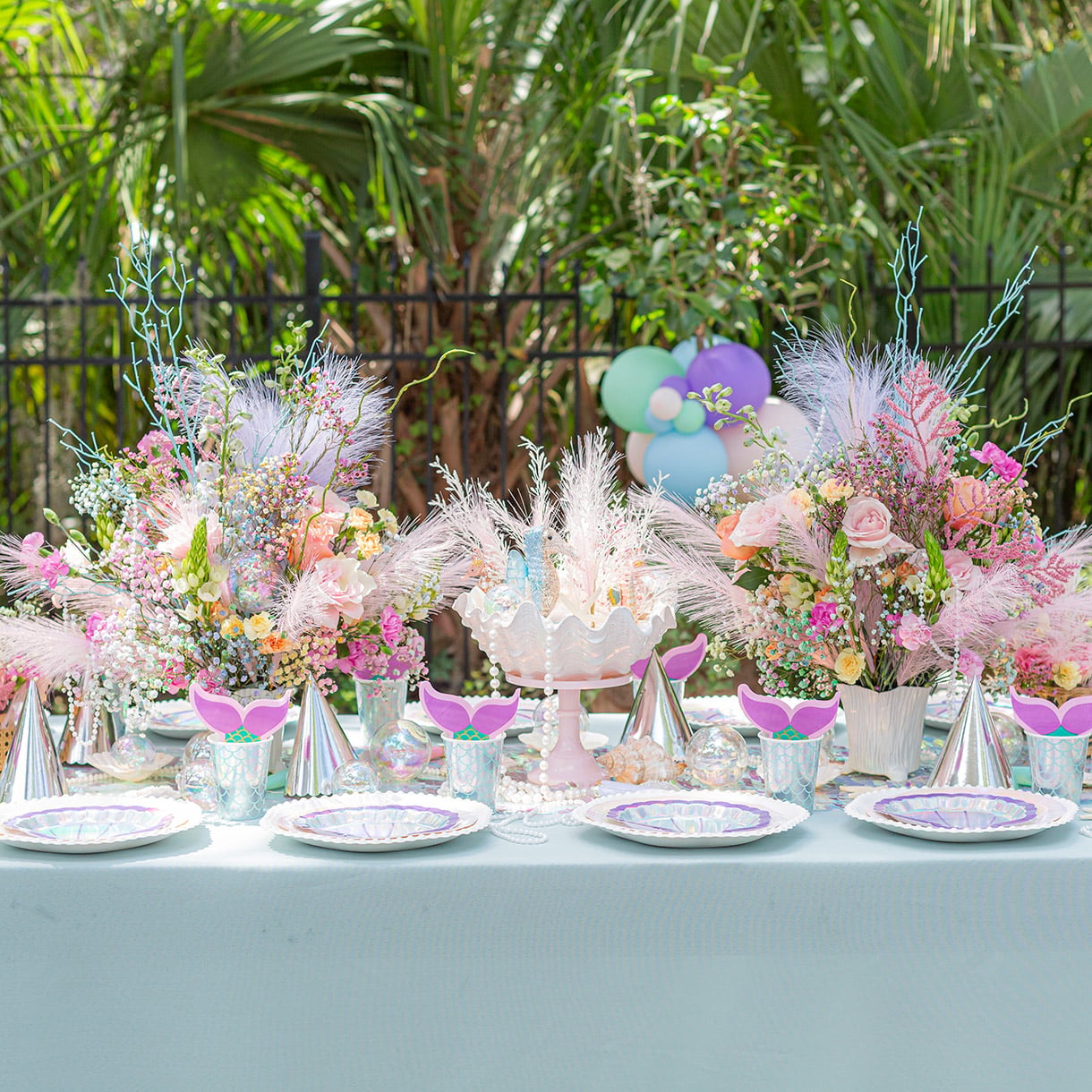 Mermaid Birthday Party Table