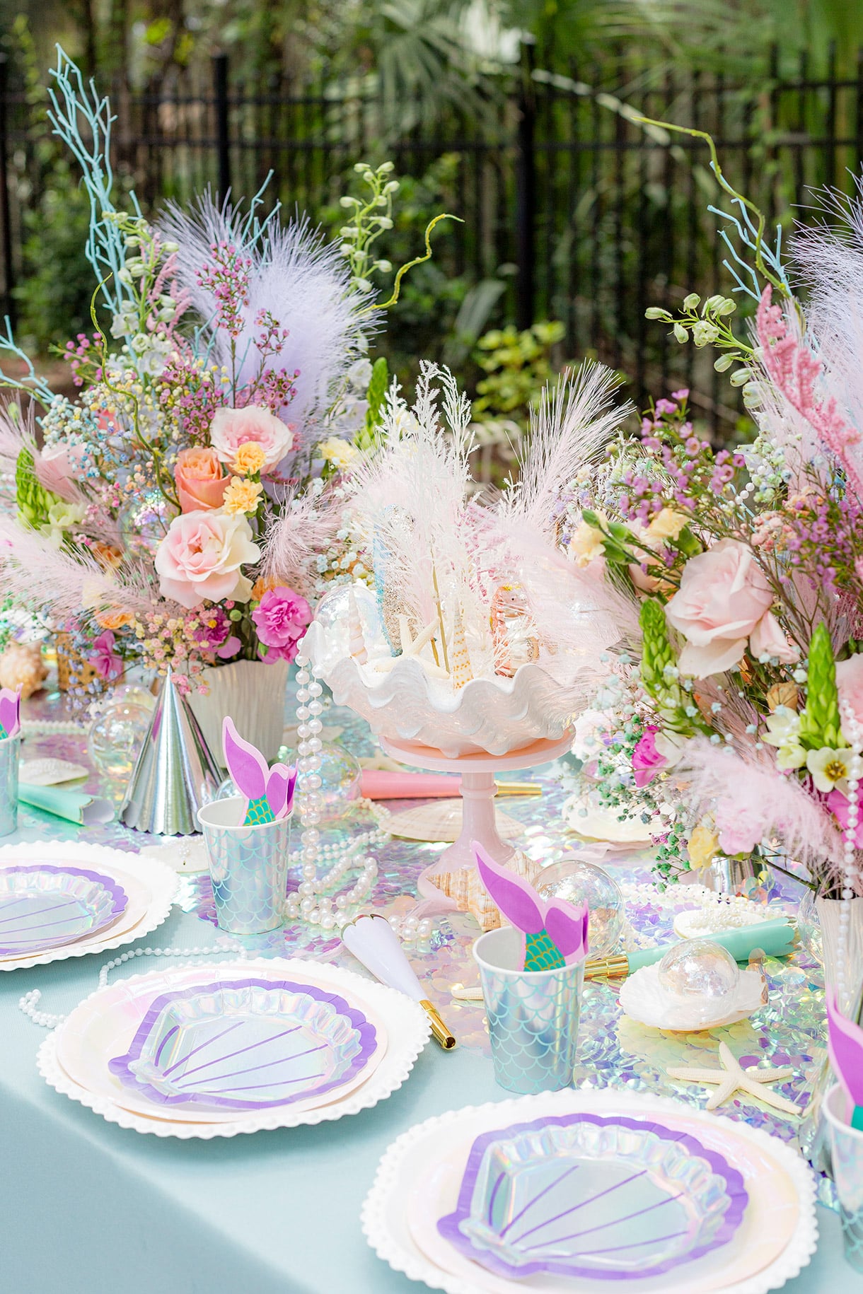 Mermaid party table