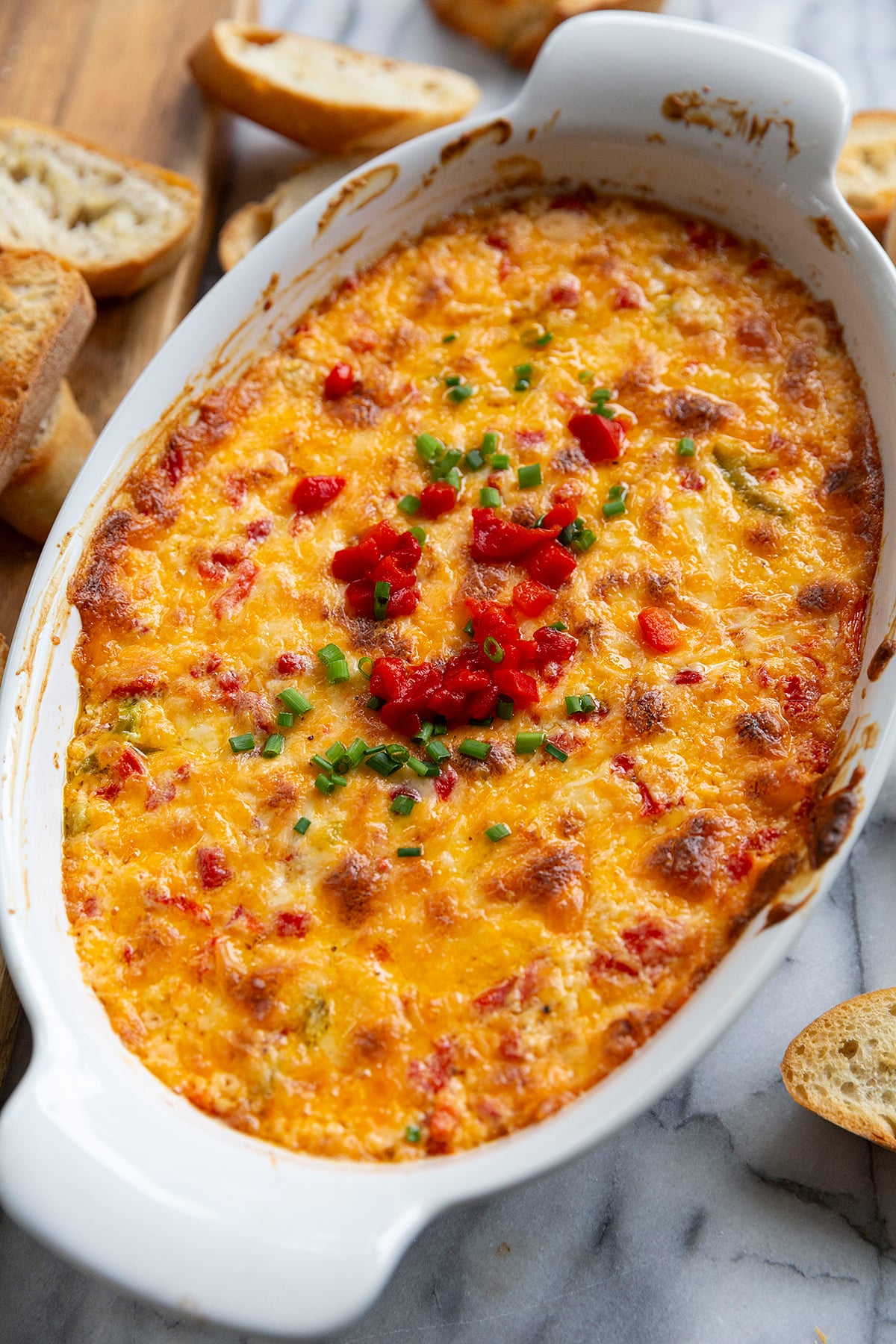 Baked Pimento Cheese Dip served Hot