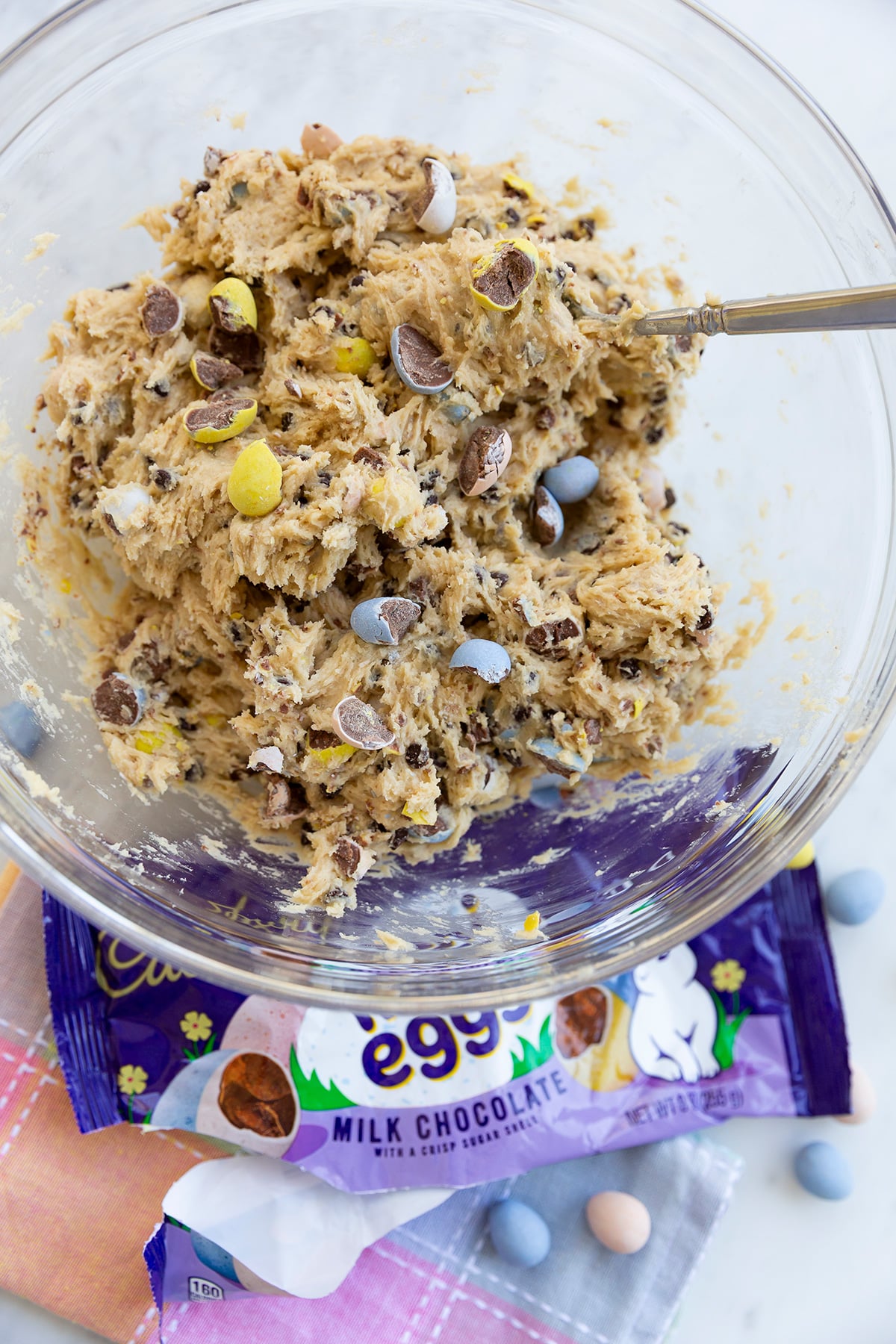 Cadbury Mini Egg Chocolate Chip Cookie Dough