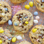 Cadbury Mini Egg Cookies with Chocolate Chips